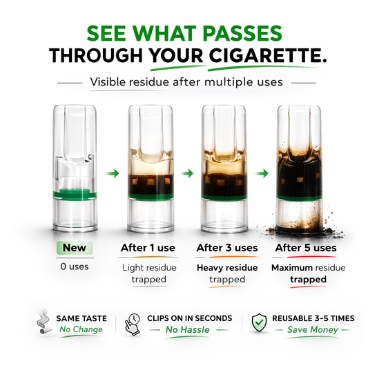 Smart-Filters™ Reusable Cigarette Filter