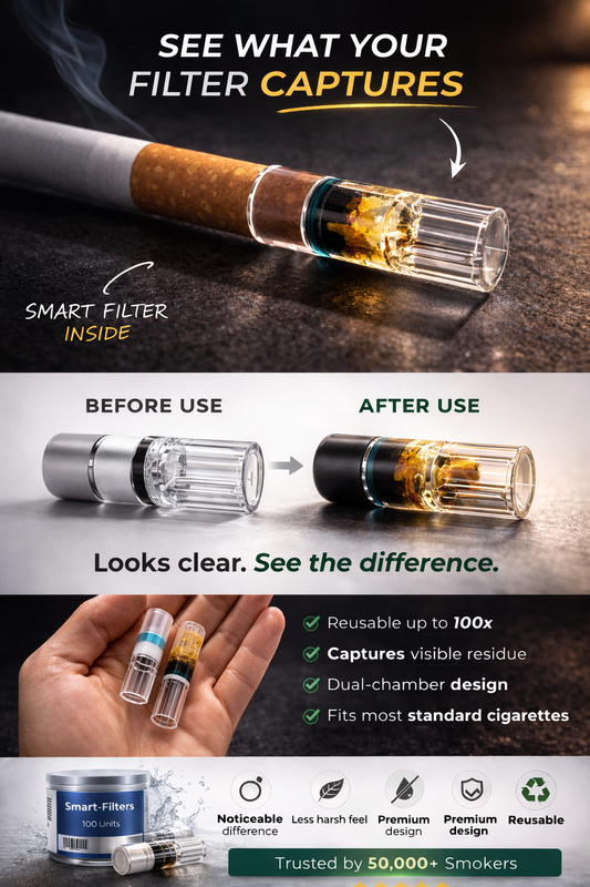 Smart-Filters™ Reusable Cigarette Filter