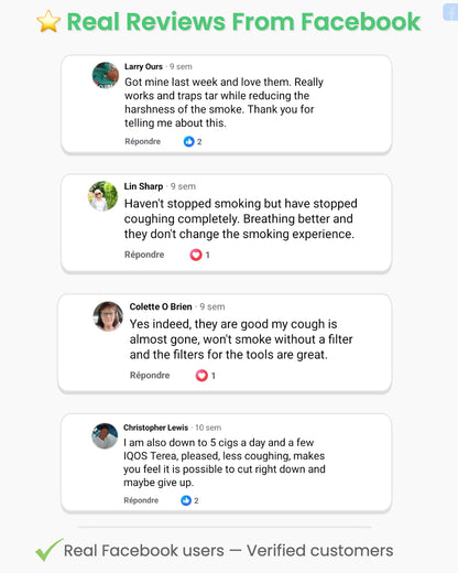 Smart-Filters™ Reusable Cigarette Filter