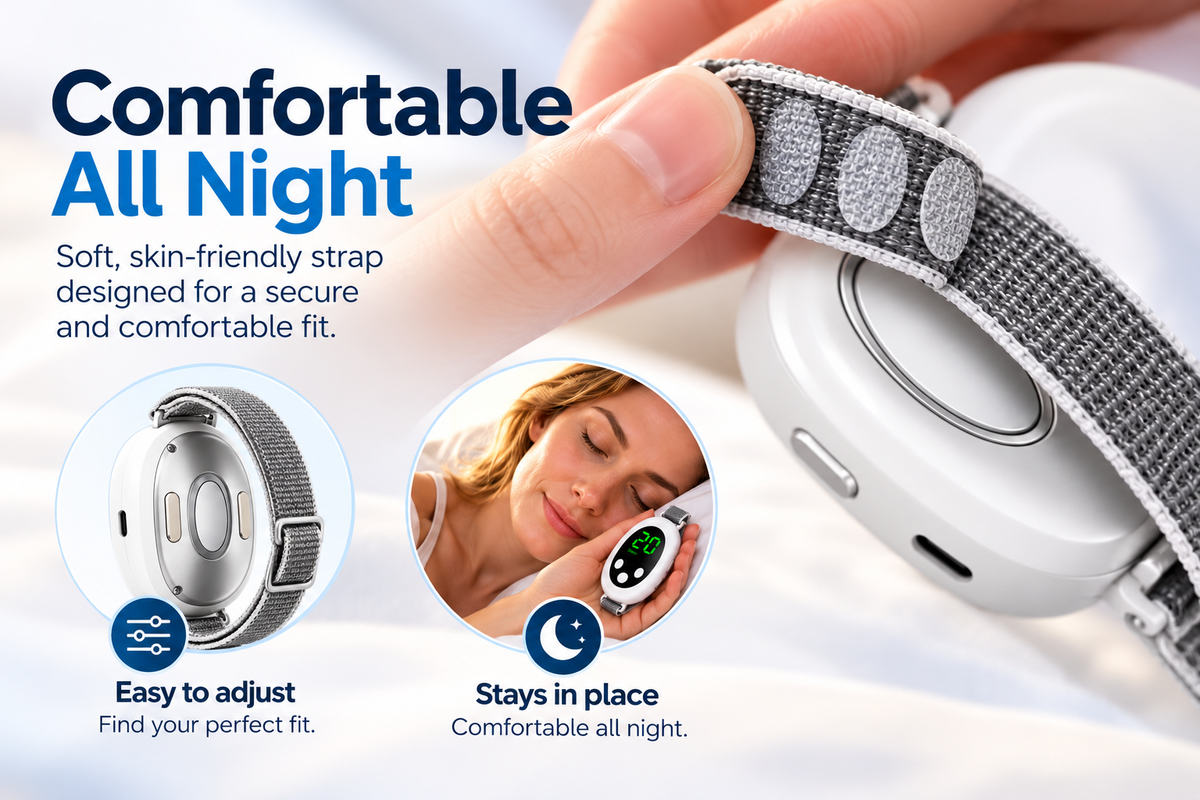 Quiet Pulse™ — comfortable adjustable strap